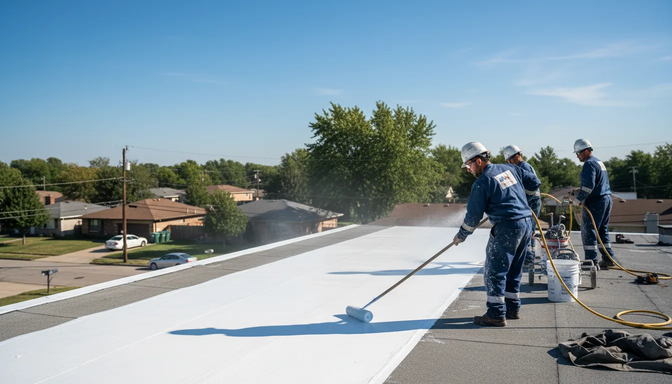 Commercial roof coating in Clinton, NJ near me